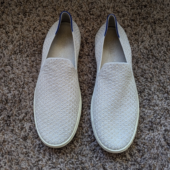 Rothy’s Salt Honeycomb The Original Slip On Sneakers Shoes Gray - Picture 1 of 8